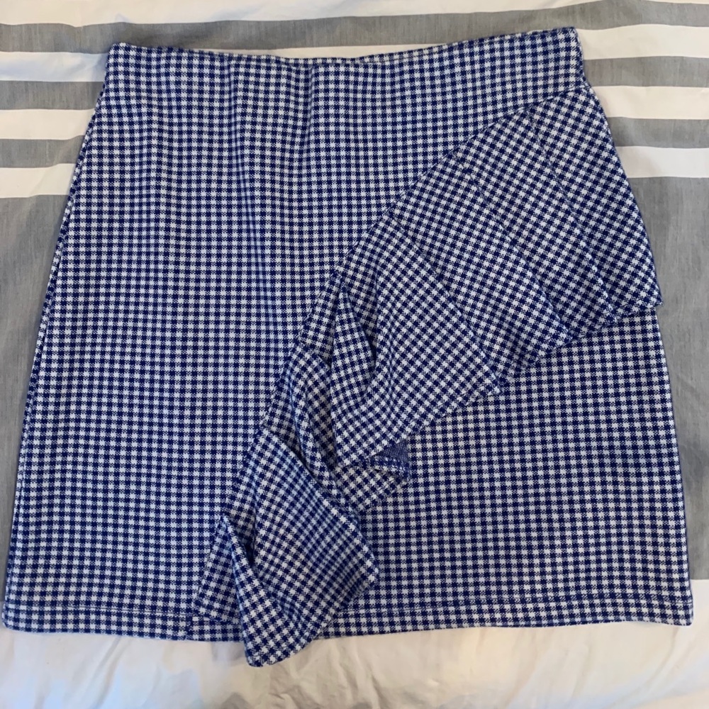 TOPSHOP gingham checked skirt